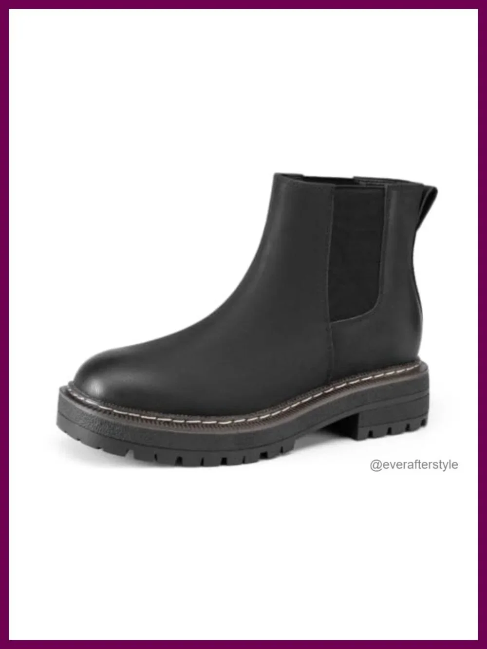 Women's Slip on Platform Chelsea Ankle Boots